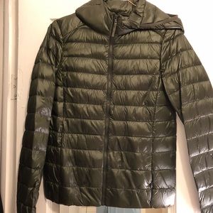Green Uniqlo jacket